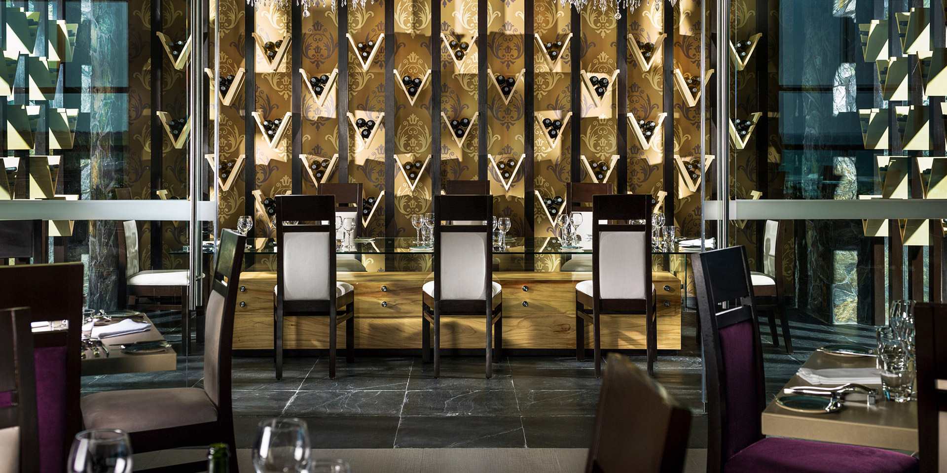 Generations Riviera Maya — restaurant and wine kitchen interior